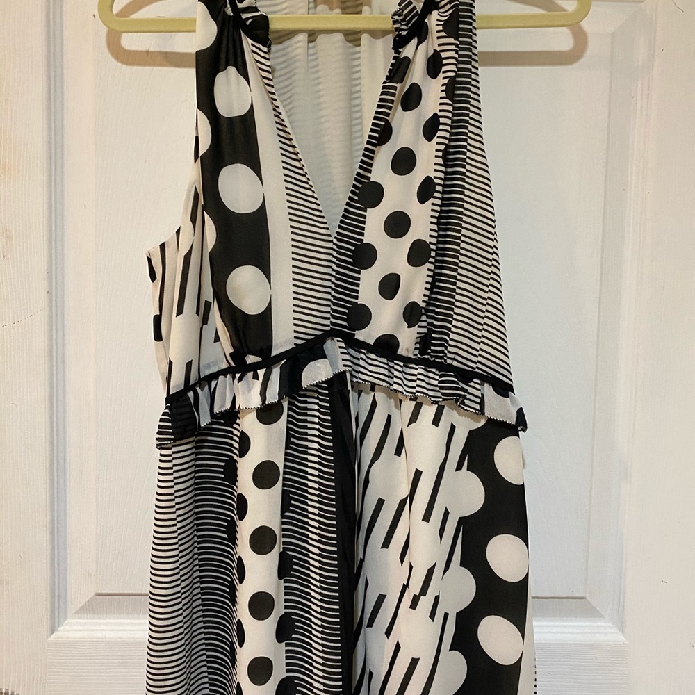 Anthropologie high low maxi dress